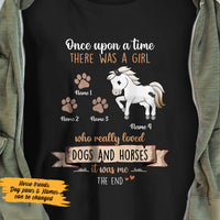 Personalized Horse And Dog T Shirt DB81 30O58 thumb 1