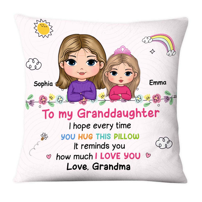 Personalized Gift For Granddaughter Hug This Pillow 30390 1