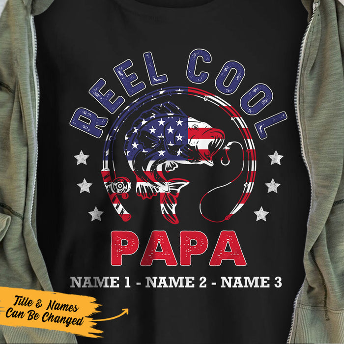 Personalized Grandpa Papa Fishing T Shirt MY101 67O36 1
