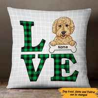 Personalized Love Dog  Pillow DB32 30O47 thumb 1