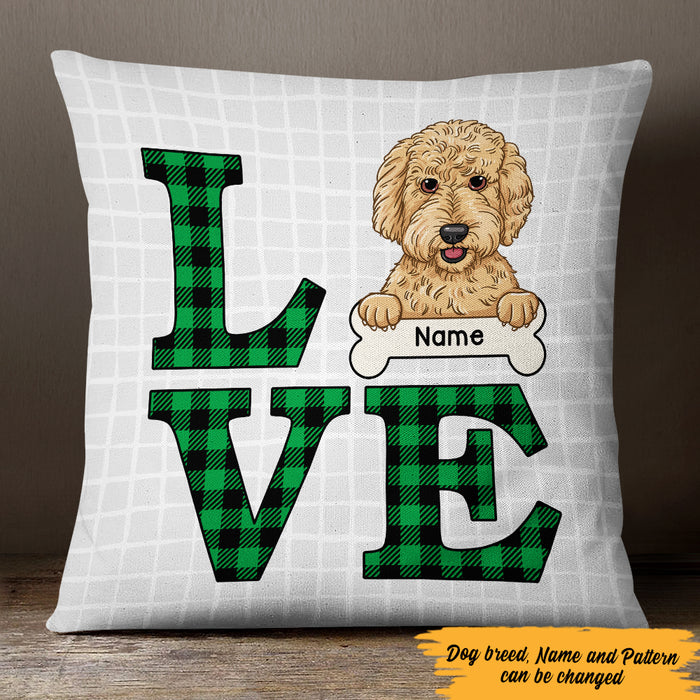 Personalized Love Dog  Pillow DB32 30O47 1