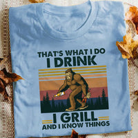 Camping Bigfoot White T Shirt JN127 85O58 thumb 1