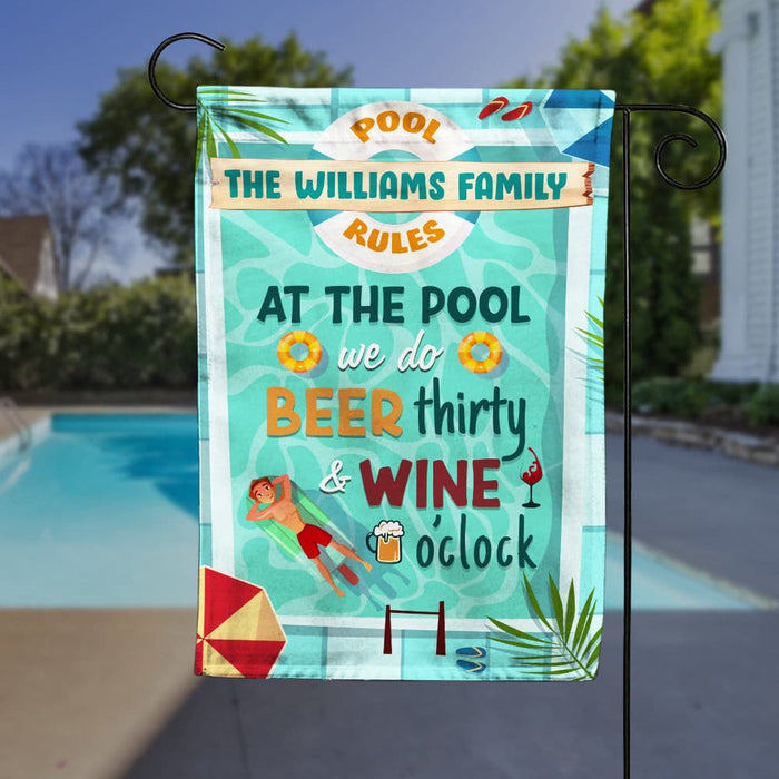 Personalized Pool Garden Flag JN224 87O47 1