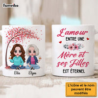Personalized French Love Between Mom And Daughter Mug 30892 thumb 1