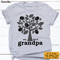Personalized Dad Grandpa Tree T Shirt AP261 30O53 thumb 1
