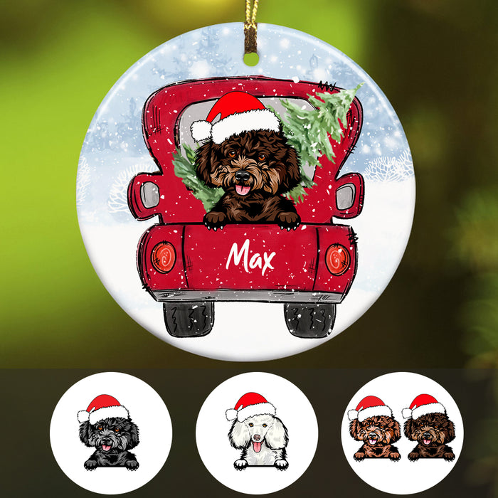 Personalized Poodle Dog Christmas Ornament SB301 81O34 1