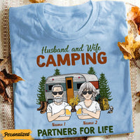 Personalized Couple Camping Partners For Life T Shirt JN173 95O47 thumb 1