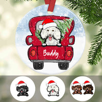 Personalized Poodle Dog Christmas Ornament SB301 81O34 thumb 1