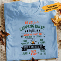 Personalized Camping Husband & Wife White T Shirt JN232 95O65 thumb 1