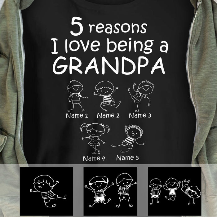 Personalized Grandpa Reasons T Shirt AP11 81O34 1