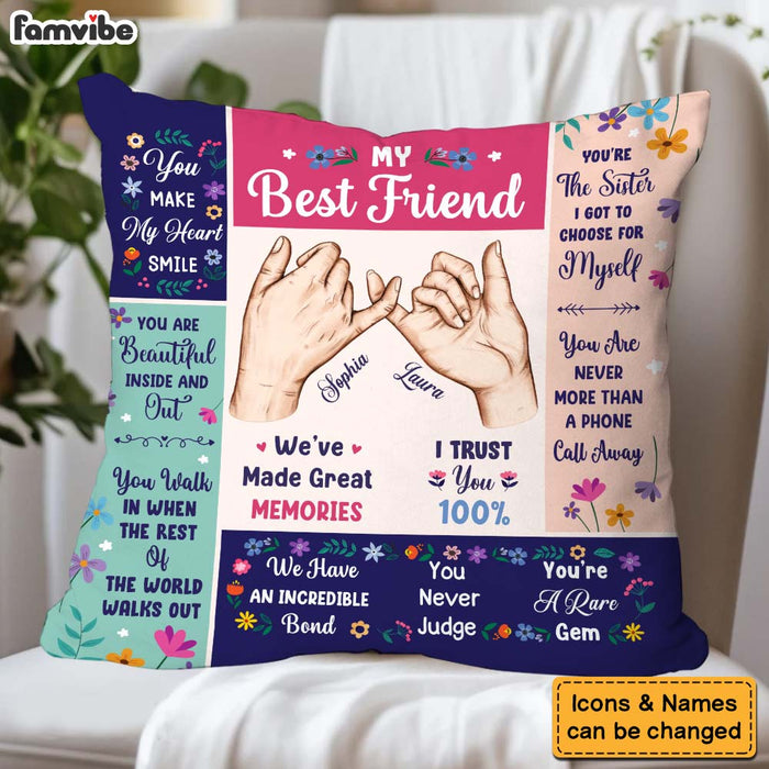 Personalized Gift For Friends My Forever Friend Pillow 31263 1