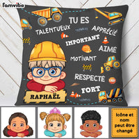 Personalized Gift For Grandson Construction French Pillow 30722 thumb 1