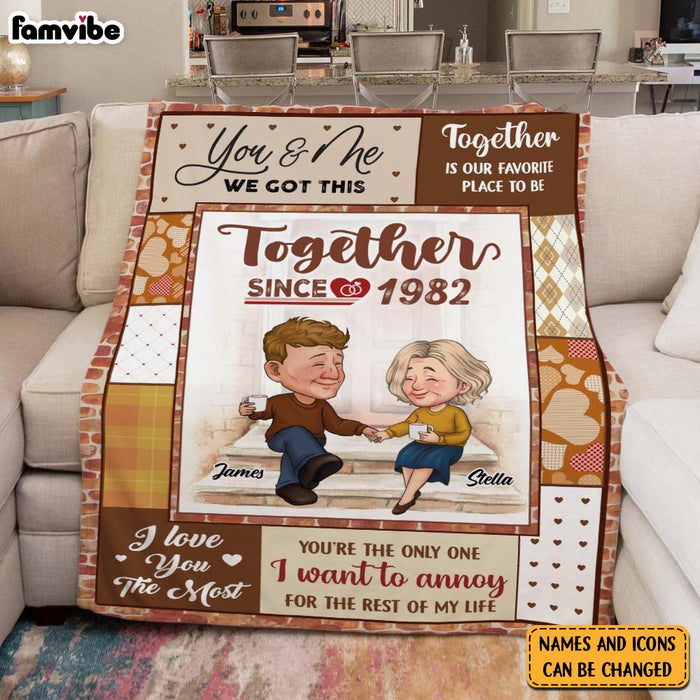 Personalized I Love You The Most Together Since Couple Blanket 30548 1