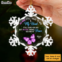 Personalized Memorial Butterfly My Mind My Heart My Soul Ornament 30009 thumb 1