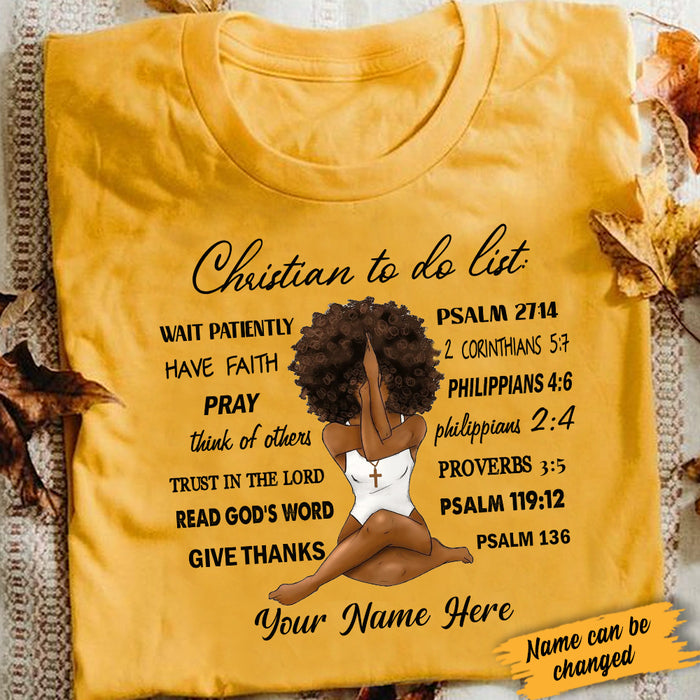 Personalized BWA God To Do List T Shirt AG281 85O34 1