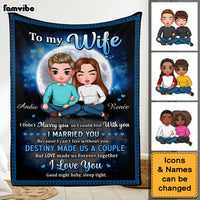 Personalized Gift For Wife Couple Forever Together Blanket 31088 thumb 1