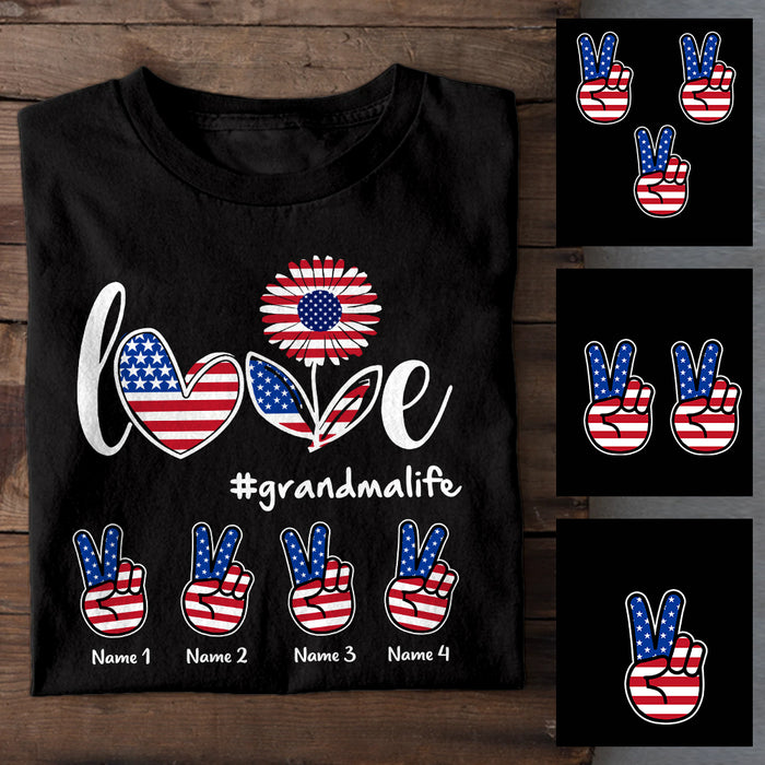 Personalized Mom Grandma Love T Shirt JN83 30O47 1