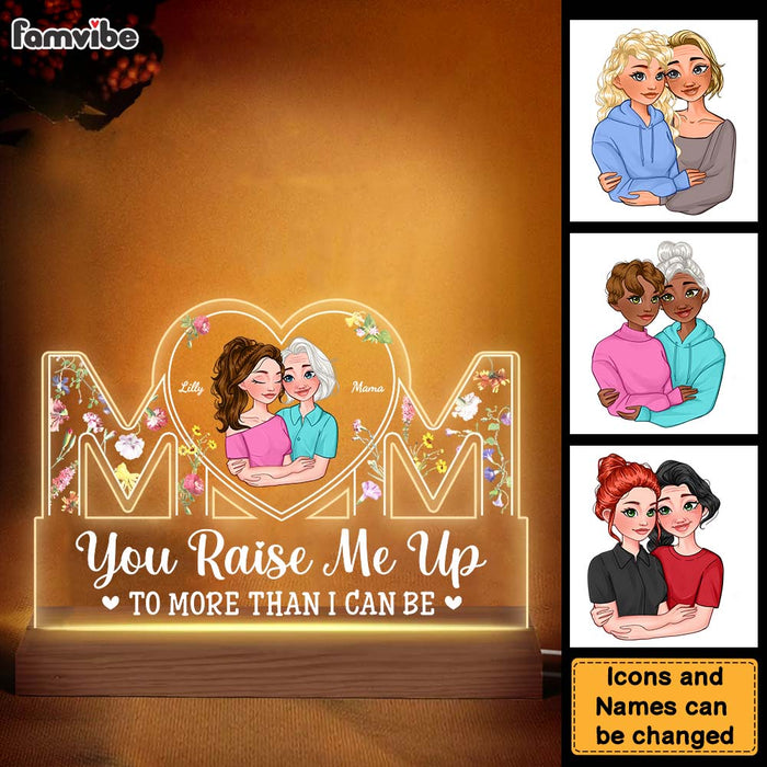Personalized Gift For Mom Plaque LED Lamp Night Light 24636 1