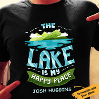 Personalized Lake Happy Place  T Shirt JN121 95O36 thumb 1