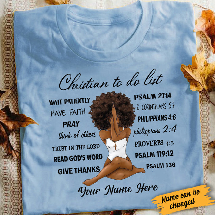 Personalized BWA God To Do List T Shirt AG281 85O34 1