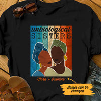 Personalized Unbiological Sisters BWA Friends T Shirt JL313 28O53 thumb 1