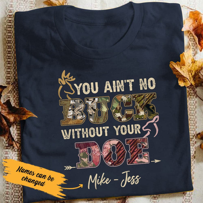 Personalized Hunting Husband & Wife T Shirt JN211 95O53 1