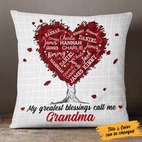 Personalized Grandma Tree Word Art Pillow FB261 65O53 thumb 1