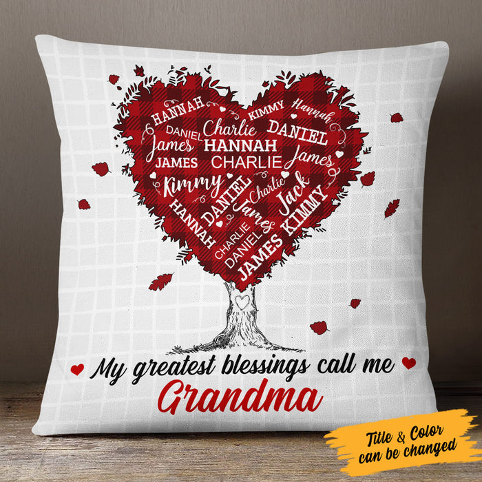 Personalized Grandma Tree Word Art Pillow FB261 65O53 1