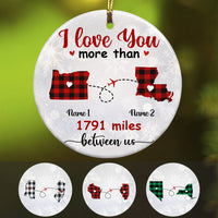 Personalized Long Distance  Ornament OB125 85O58 thumb 1
