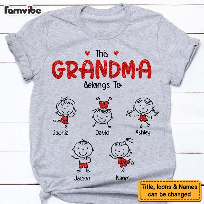 Personalized This Grandma Belongs To Shirt - Hoodie - Sweatshirt 30553 1