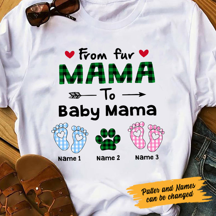 Personalized Mom Fur To Baby Mama T Shirt FB242 95O47 1