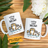 Personalized Coffee Right Meow Cat Mug NB301 29O58 thumb 1