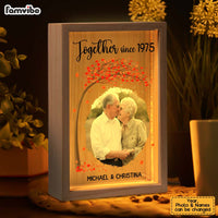 Personalized Couples Gift Upload Photo Together Since Picture Frame Light Box 31304 thumb 1