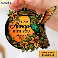 Personalized Hummingbird Memorial I Am Always With You 2 Layered Mix Ornament 30102 thumb 1