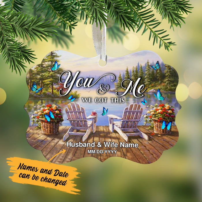 Personalized We Got This Butterfly Couple Benelux Ornament NB134 30O57 1