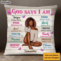 Personalized Gift For Woman God Says I Am Pillow 30503 thumb 1
