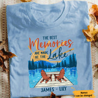 Personalized Lake Husband & Wife White T Shirt JL13 95O65 thumb 1