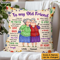 Personalized Gift For Old Friend Sisters By Heart Pillow 30901 thumb 1