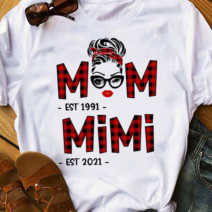 Personalized Mom Grandma T Shirt AP63 30O58 1