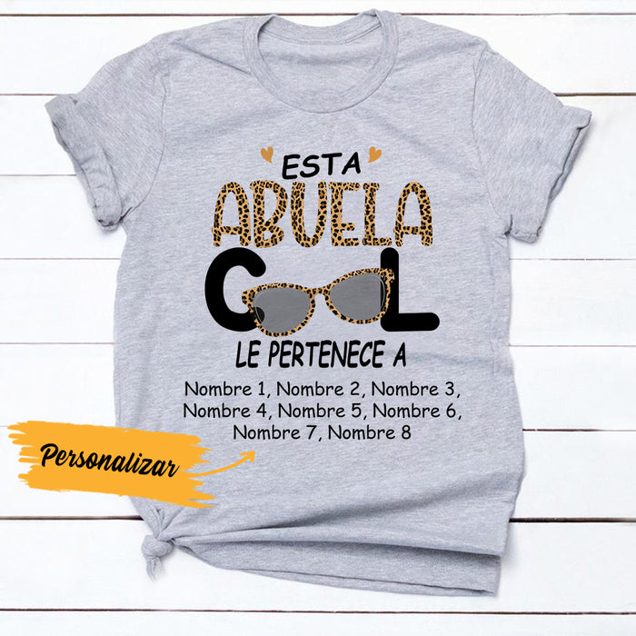 Personalized Cool Grandma Spanish Abuela Belongs T Shirt AP141 81O36 1