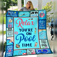 Pool Time Fleece Blanket JN295 67O57 thumb 1