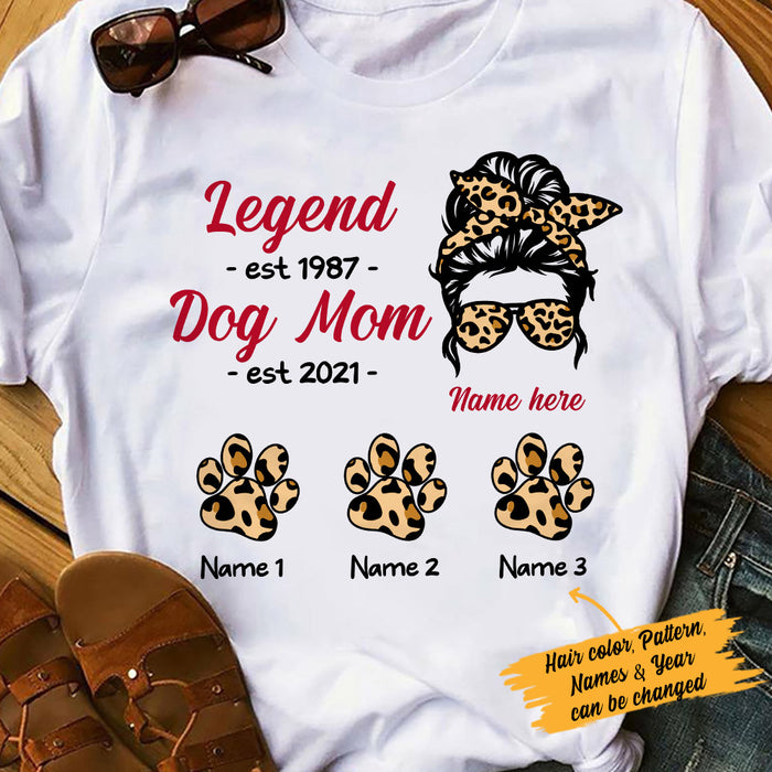 Personalized Dog Mom T Shirt MR231 26O53 1