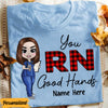 Personalized Nurse Good Hands T Shirt JN305 95O47 1