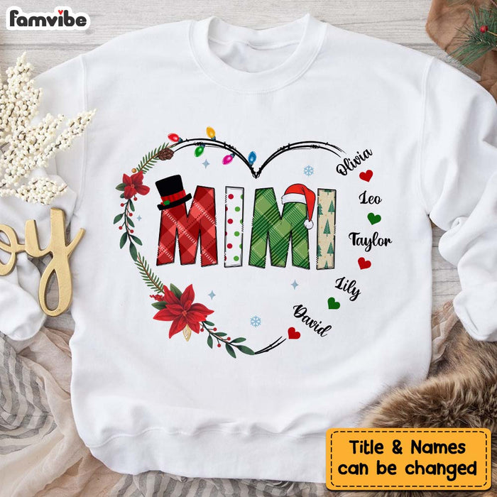 Personalized Gift For Grandma Est Christmas Shirt - Hoodie - Sweatshirt 30174 1