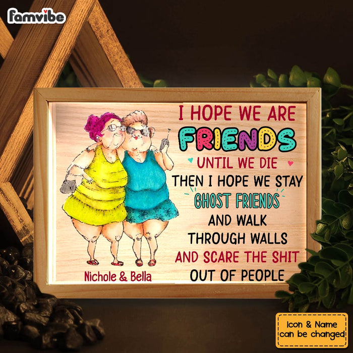 Personalized Old Friend Smile A Lot More Upload Photo Picture Frame Light Box 31553 1