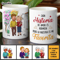 Personalized Couple Spanish Cada Historia De Amor Es Hermosa Mug 31073 thumb 1