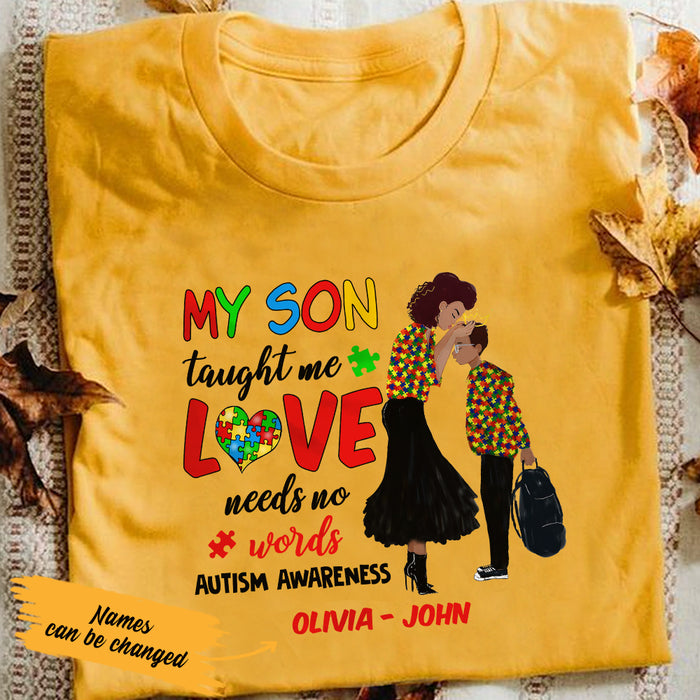 Personalized Autism Mom BWA Taught Me T Shirt AG41 65O36 1