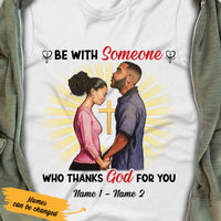 Personalized Thanks God For BWA Couple Christian T Shirt SB182 29O53 thumb 1