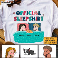 Personalized Couple Dog Lovers Sleepshirt T Shirt JN144 58O53 thumb 1