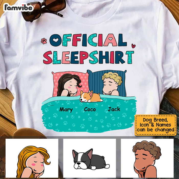 Personalized Couple Dog Lovers Sleepshirt T Shirt JN144 58O53 1
